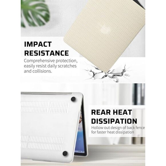 Seorsok Compatible with MacBook Air 13 Inch Case2022 2021 2020 2019 2018 - Picture 2 of 6